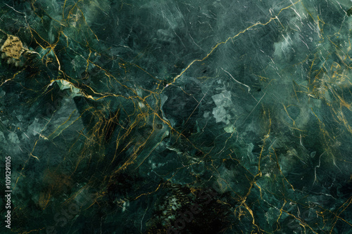 A dark green marble texture from a top view.