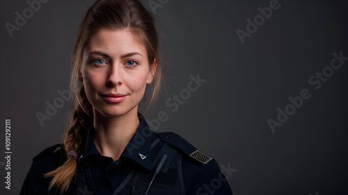 Protección y Servicio: Oficial de Policía en Acción photo