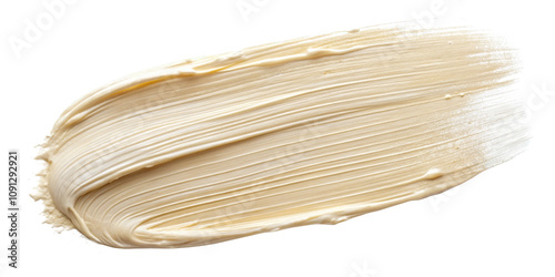 Isolated cosmetic paint brush in cream color