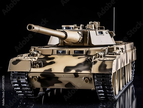 Light Tank with Desert Camouflage