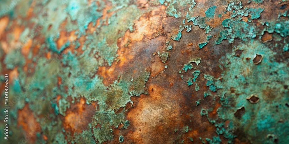 Abstract Rusted Metal Texture with Teal and Orange Patina, Metal Texture, Rust Texture Abstract Rusted Metal Texture with Teal and Orange Patina, Metal Texture, Rust Texture