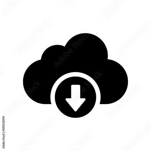 Cloud save icon. Cloud icon