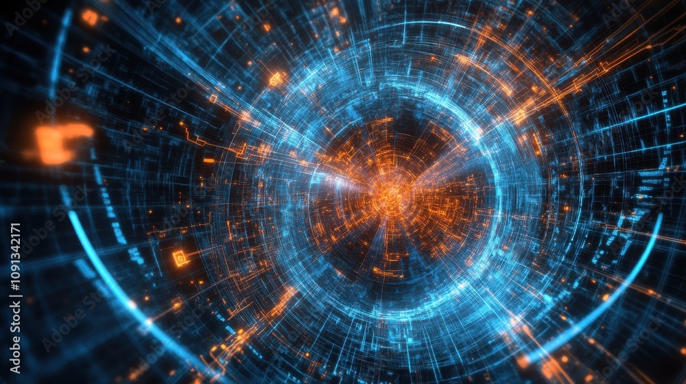Abstract tech background with swirling neon lines; perfect for neural networks, science, and AI visuals. Abstract tech background with swirling neon lines; perfect for neural networks, science, and AI visuals.