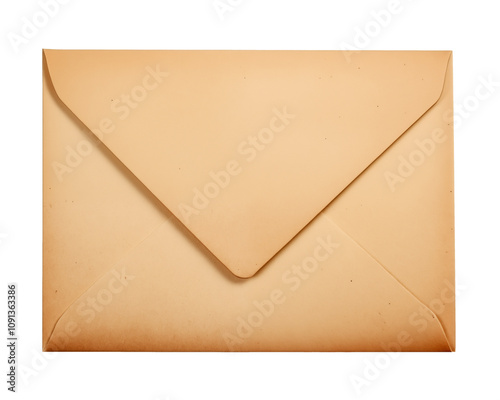 Brown Envelope Isolated