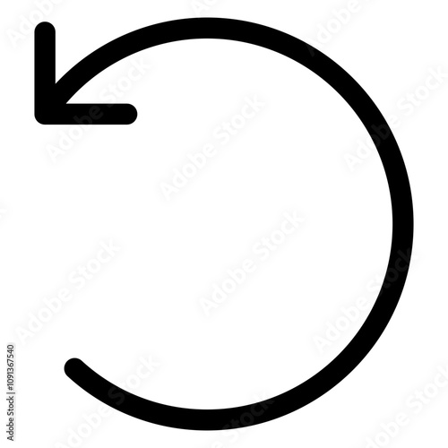 rotate left icon