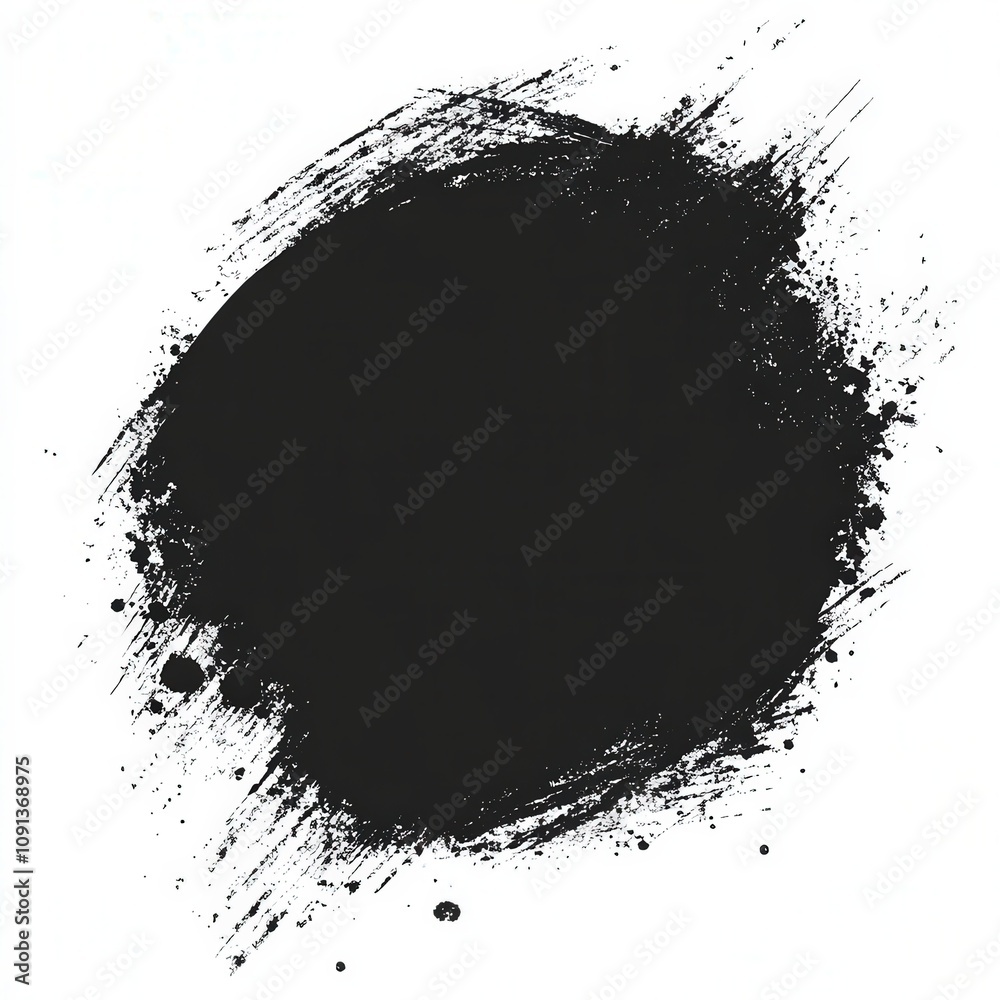 A textured black paint splash on a white background, creating a bold and artistic visual element. A textured black paint splash on a white background, creating a bold and artistic visual element.