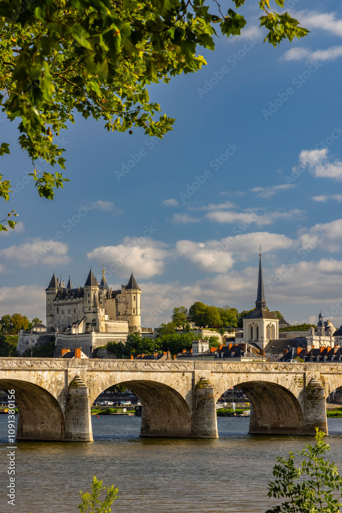 Fototapeta premium Chateau de Saumur (Saumur Castle), Pays de la Loire, France