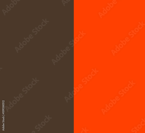 Illustration d'un carré bicolore marron et orange graphique