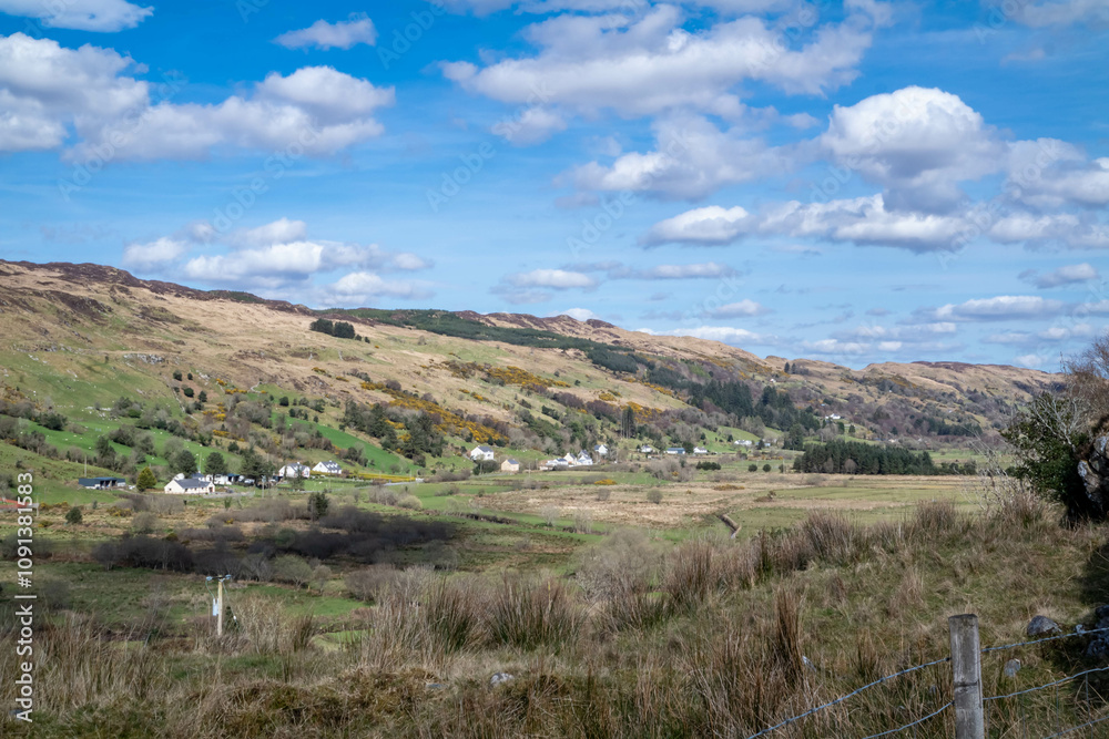 Obraz premium The beautiful landscape at Meenahalla, Glenties, Republic of Ireland