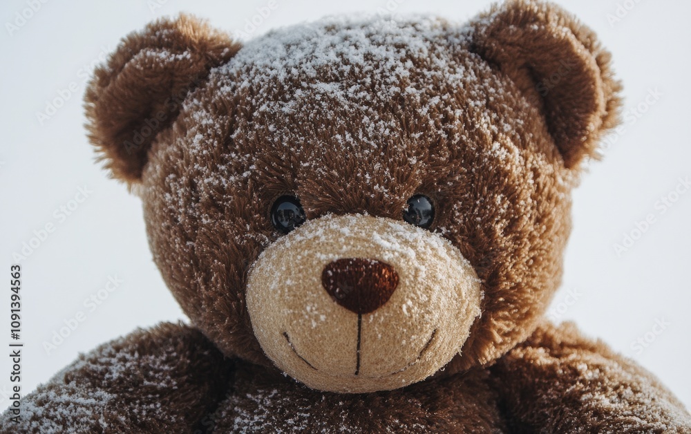 Obraz premium plush toy on christmas background 