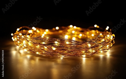 Fairy Lights â€“ String of golden fairy lights glowing softly --ar 8:5 --v 6.1 Job ID: 55f63909-c7b2-492d-b2c8-ebaa38854ea2 photo