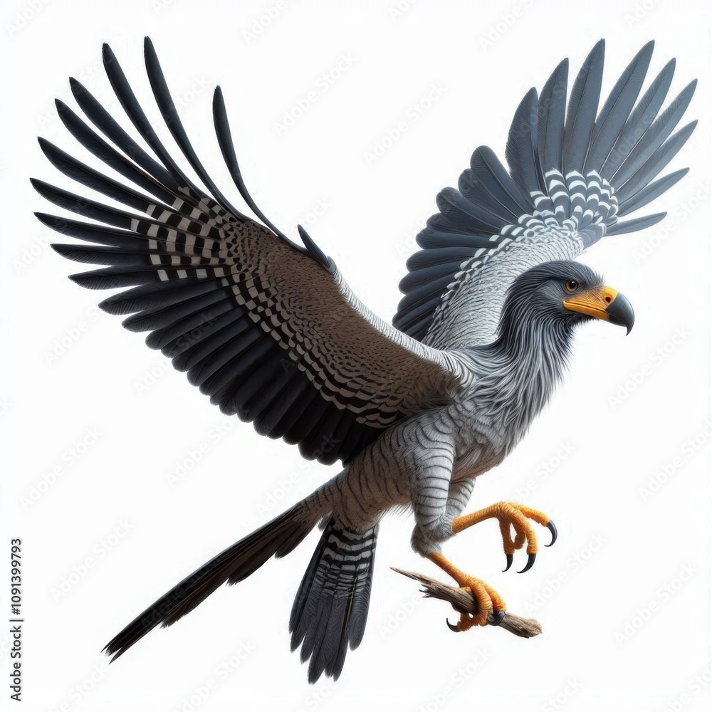 Fototapeta premium Argentavis Magnificens is isolated on a White background 3