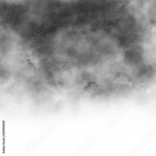  Black gradient transparent fog smoke cloud