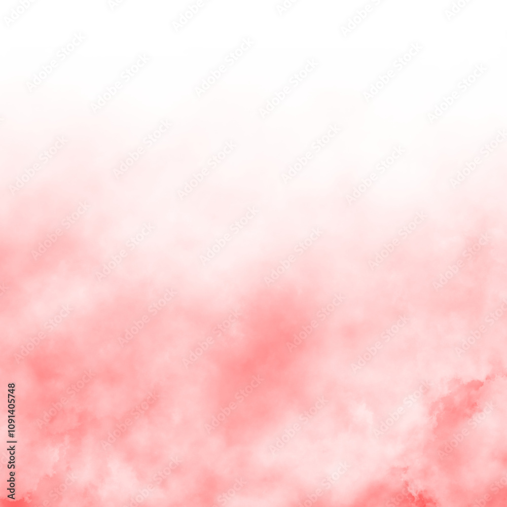 Obraz premium Realistic red cloud or smoke transparent background