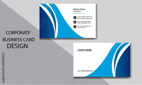 Modern creative minimal simple unique business card and name card template for corporate business card design.