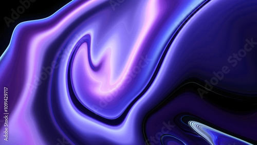 iridescent premium background. vivid illustration, iridescent background design, and abstract 3D render. 3D Illustration