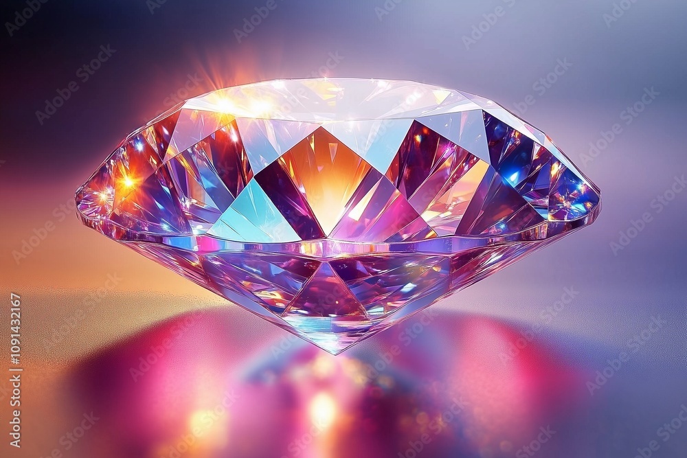 Beautiful diamonds with reflections Beautiful diamonds with reflections