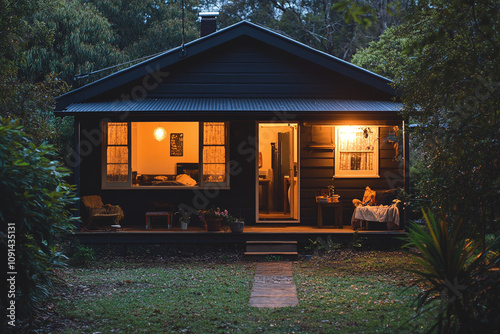 Intimate setting of a modest australian house, capturing the essence of daily life.