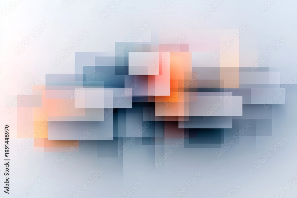 Fototapeta premium abstract still life composition with disjointed, fragmented objects arranged in a chaotic yet harmonious manner. 
