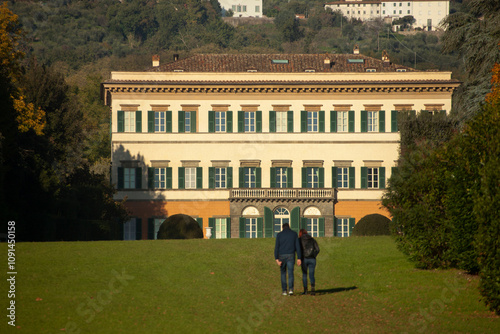 Italia, Toscana, Lucca, Marlia la villa Reale e il parco. La villa. photo