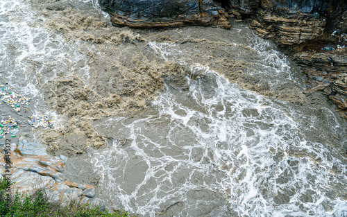 landscape view of Bagmati river in kathmandu, Nepal. photo