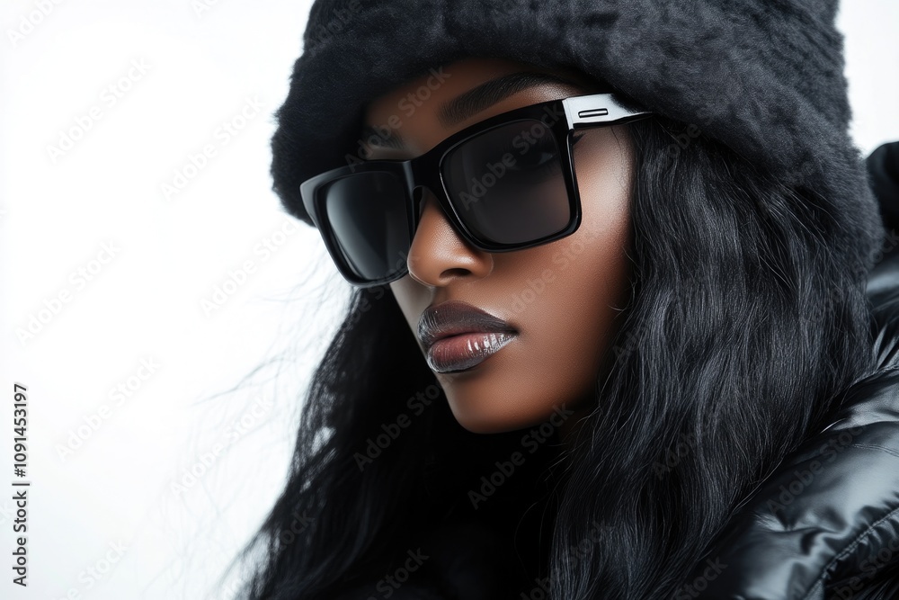 Fototapeta premium Cool and Confident Winter Streetwear Look