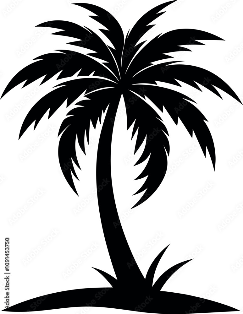 Obraz premium Palm tree silhouette