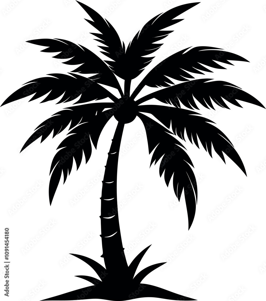 Fototapeta premium Palm tree silhouette