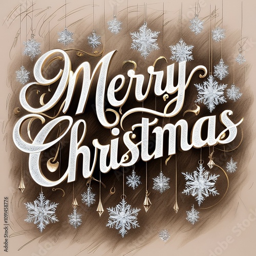 Elegant Merry Christmas Design: A Festive Blend of Luxury and Artistry