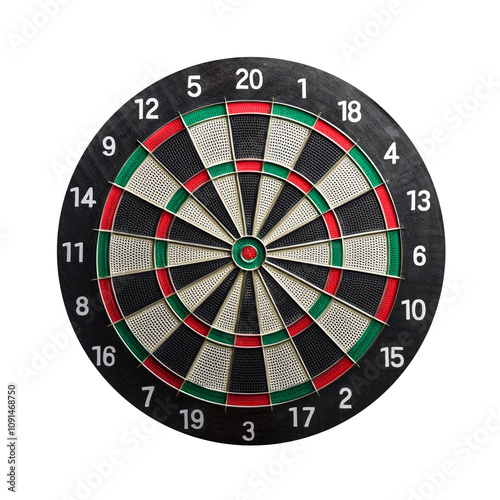 Target for darts, transparent background image