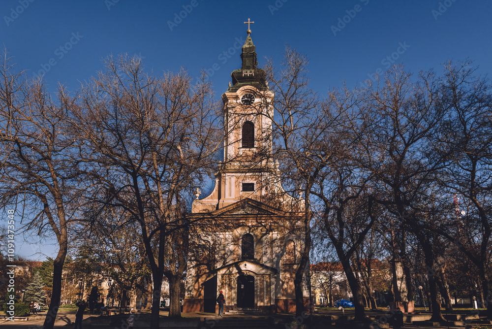 Serbian Orthodox Church in Kikinda City Center