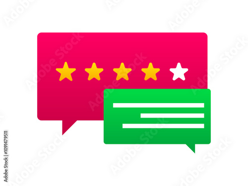 Comments chat bubble vector illustration 