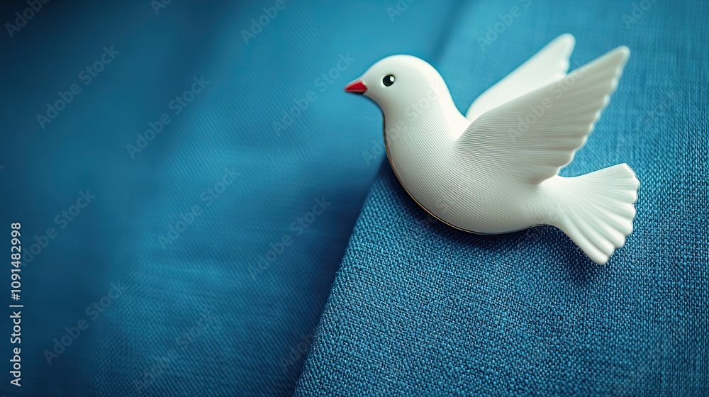 Fototapeta premium Graceful Dove Lapel Pin Accessory