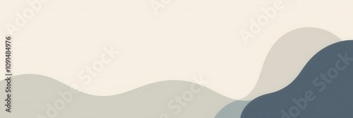 Abstract geometric shapes in muted tones creating a serene and modern minimalist background, clean, serene