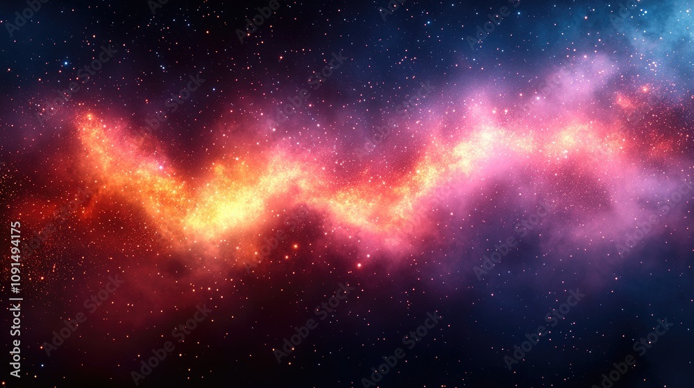 Fototapeta premium Space and Time Expansion After the Big Bang