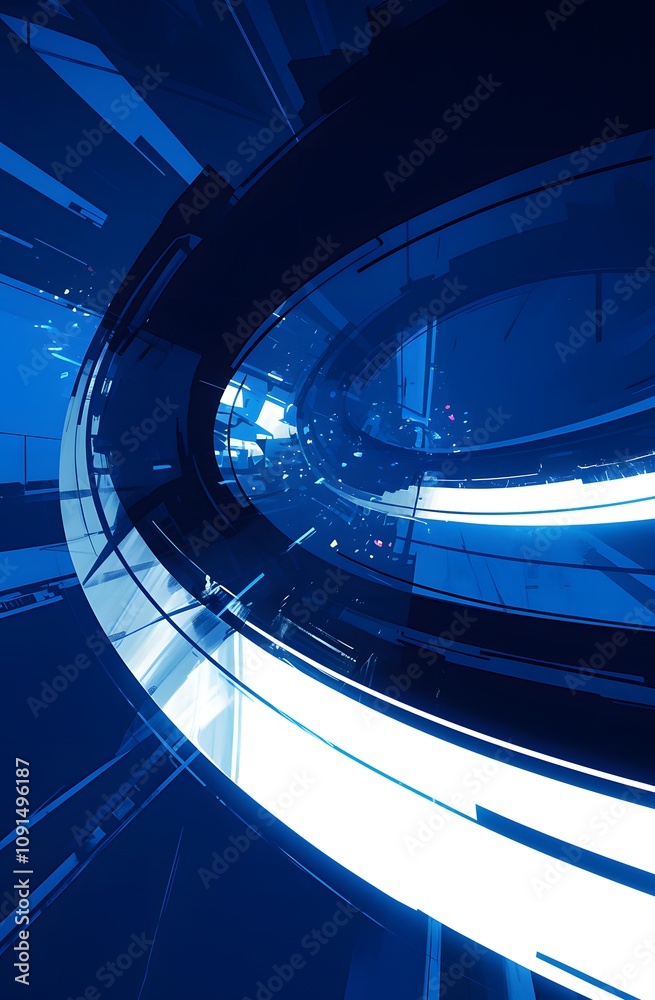 Fototapeta premium Blue Tunnel