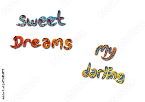 My handwritten colorful brush sketching 