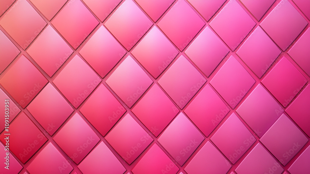 Obraz premium Vibrant pink diamond pattern creates a modern and stylish backdrop for design purposes