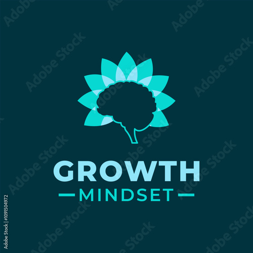 Growth Mindset logo design vector template. Logo design with Next level mindset ideas.