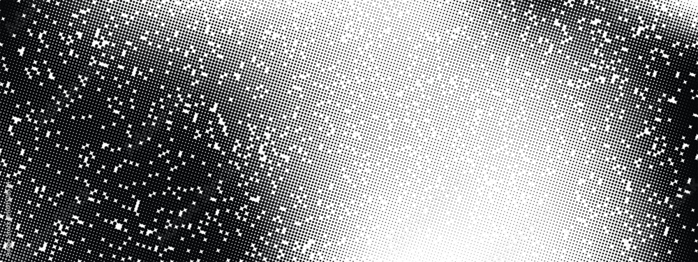 Obraz premium Distressed black noise texture. Grain particles bg. Gritty texture sand. Subtle halftone vector texture overlay. Monochrome abstract splattered background. Vector illustration.