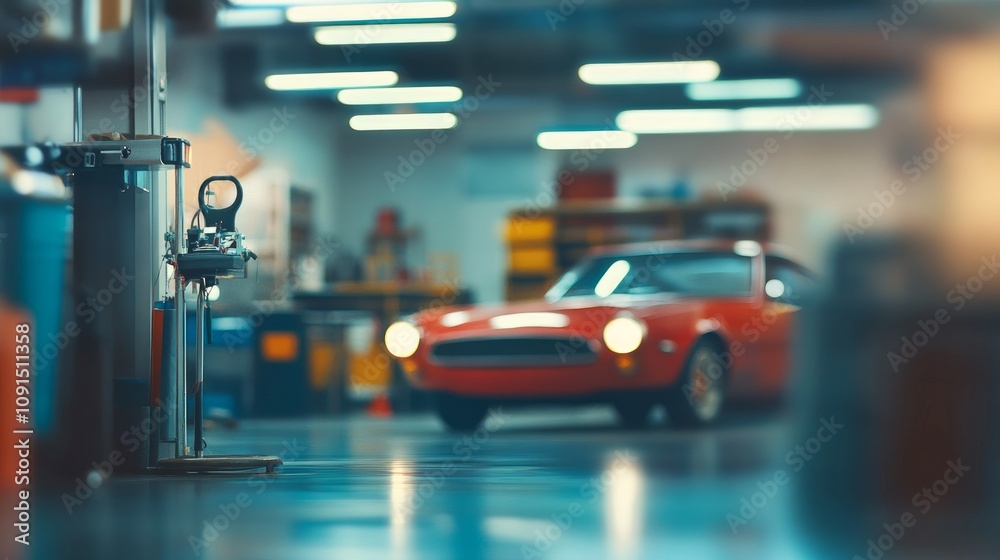 custom made wallpaper toronto digitalOut-of-focus auto repair center view.

