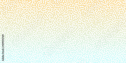 Abstract Reaction-diffusion or Turing pattern natural texture in coral green gradient colour scheme. Linear design with biological shapes. Organic lines in memphis. abstract turing organic wallpaper.	