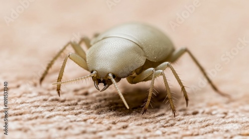 Microscopic Close-Up of a Dust Mite: Intricate Details