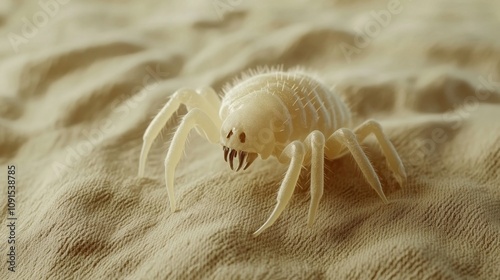 Microscopic Close-Up of a Dust Mite: Intricate Details photo