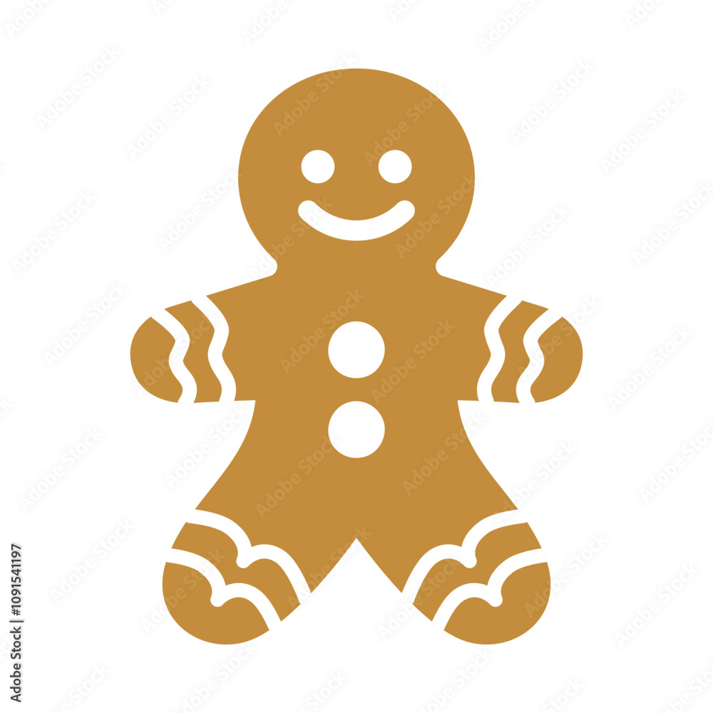 Christmas gingerbread man. Ingerbread isolated on white. Christmas gingerbread man. Ingerbread isolated on white.