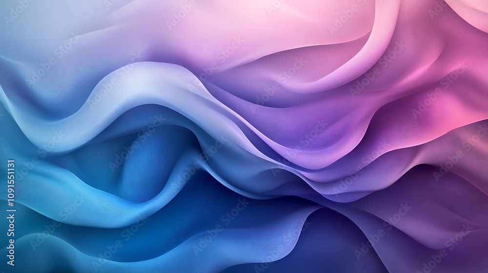 Fototapeta premium Abstract gradient background with blue and purple color wave