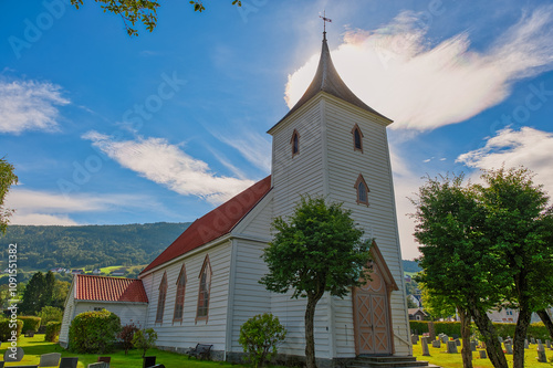 Utvik is a village in Stryn Municipality in Vestland county, Norway. The village is located on the southern shore of the Nordfjorden. photo