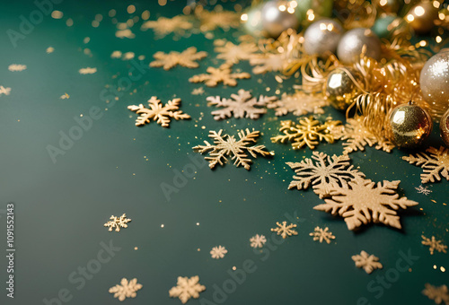 christmas background with ornaments