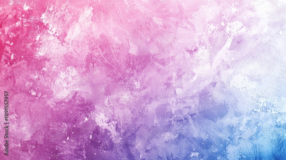 Fototapeta premium Pink, purple and blue abstract grunge decorative stucco wall showing brush and trowel strokes is great background for your project