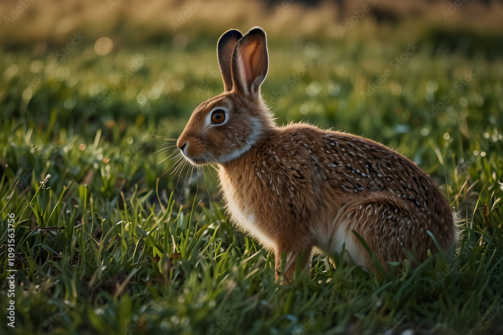 Fototapeta premium The Wonderful World of Rabbits: Nature’s Gentle Creatures